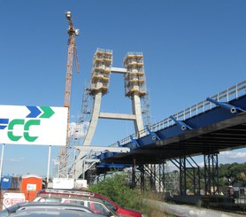 Pilono en Anillo de Circunvalación de Bucarest, Rumanía