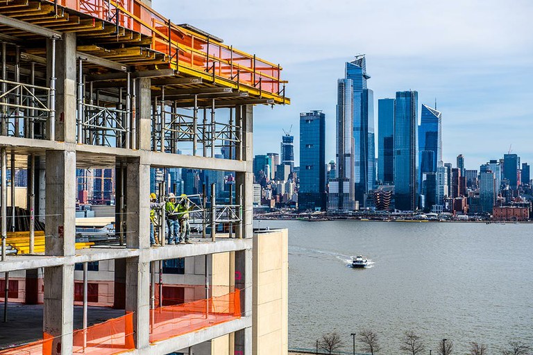 Productividad y seguridad en la edificación de 800 Harbor Boulevard de Nueva Jersey