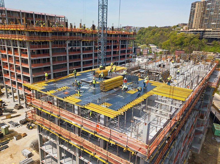 Productividad y seguridad en la edificación de 800 Harbor Boulevard de Nueva Jersey