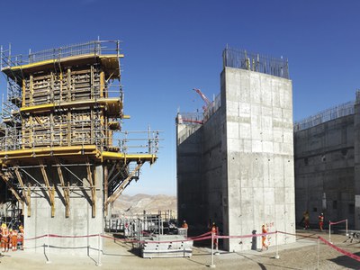 Sistemas de trepado: consola SBF y consola BMK en Cerro Verde