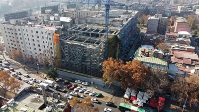 Soluciones de encofrado, cimbra y andamio para la edificación de Vicuña Mackenna 20 de Chile